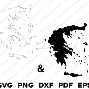 Griechenland Land Silhouette & Umrisse Formen svg png dxf pdf eps Vektorgrafik