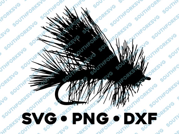 Fly Fishing Stimulator Pattern Lure SVG PNG DXF Dry Nymph Streamer