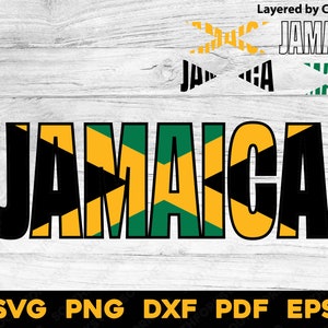 Jamaica Bandeira Jamaicana Nome Design | svg png dxf eps pdf | vetor gráfico design corte impressão sublimação cnc laser gravar arquivos digitais