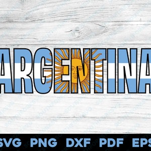 Argentinas flagga | svg png dxf pdf eps | vektorgrafikdesign klipp ut färgämnessub lasergravyr digitala filer