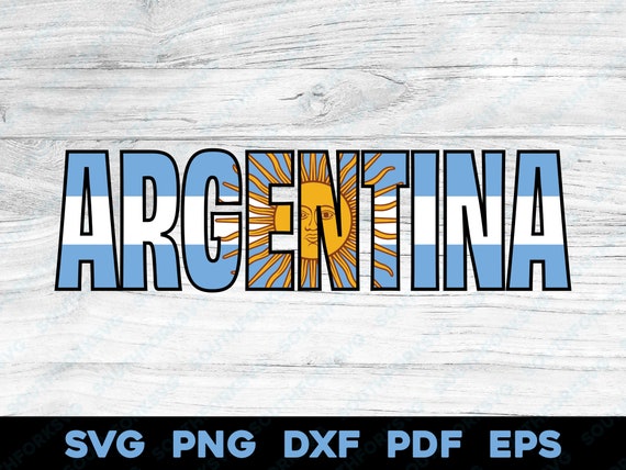 Argentina Country Flag Word Svg Png Dxf Pdf Eps Vector Graphic