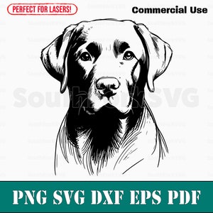 レーザー彫刻ファイル ブラック ラブラドール レトリバー svg png dxf eps pdf | ベクター グラフィック デザイン カット プリント ダイ サブ CNC デジタル 商用利用