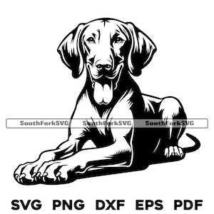 Vizsla hondenlegontwerp | svg png dxf eps pdf | vectorafbeelding snijbestand laserclipart | direct digitaal downloaden voor commercieel gebruik
