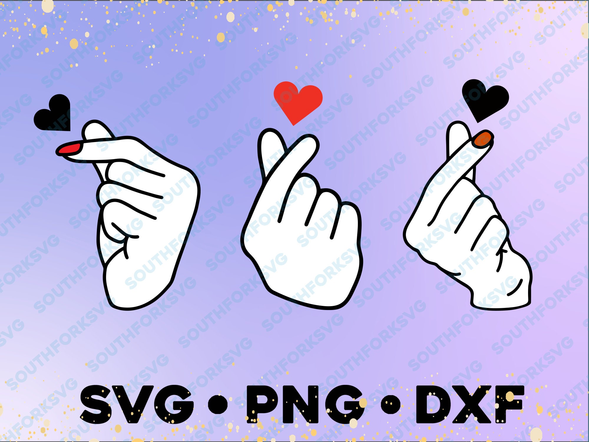 K-love sticker, k drama love, saranghae, love sign, kpop love sign, kdrama  love sign, stickers.