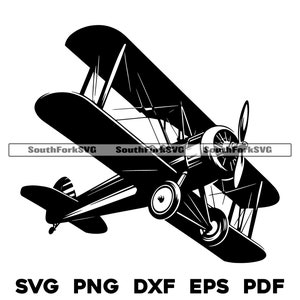 Antique Airplane Design svg png dxf eps pdf / laser incide taglio stampa file grafica vettoriale clip art download digitale istantaneo uso commerciale