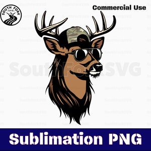 Chapéu de caminhoneiro Deer Mullet Camo Pattern Sublimação PNG Transparente Alta resolução para impressão Substituição de tinta download digital instantâneo uso comercial