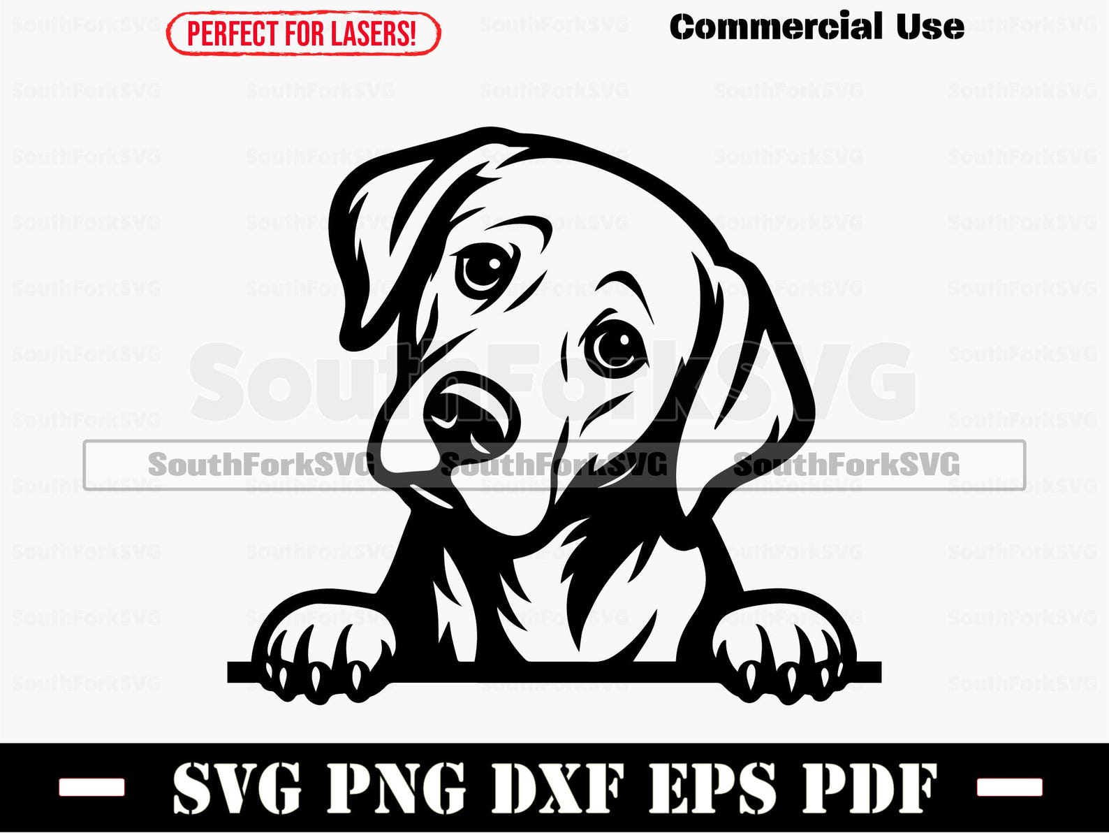 Peeking Labrador Retriever Dog Svg Png Dxf Eps Pdf | Vector Graphic Cut ...