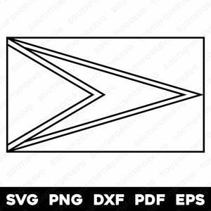 Guyana Flag Transparent Outline | svg png dxf eps pdf | vector graphic design cut print dye sub laser cnc digital files download