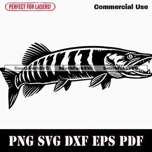 Buy Musky Muskie Design Files Svg Png Dxf Eps Pdf | Transparent Vector ...