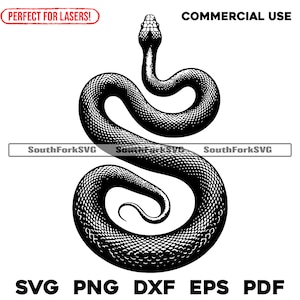 Slithering Schlange Laser Gravur Dateien svg png dxf eps pdf | Vektorgrafik Design Cut Print Dye sub cnc digitale Dateien kommerzielle Nutzung