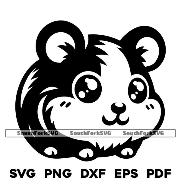 Baby Hamster | svg png dxf eps pdf | transparent vector graphic design cut print dye sub laser engrave files commercial use
