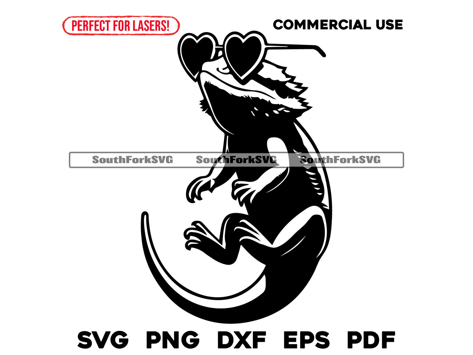 Bearded Dragon Design | Svg Png Dxf Eps Pdf | Vector Graphic Cut File ...