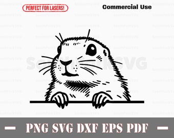 Chien de prairie furtif | svg png dxf eps pdf | graphique vectoriel découpé fichier laser clip art | Téléchargement numérique instantané, utilisation commerciale