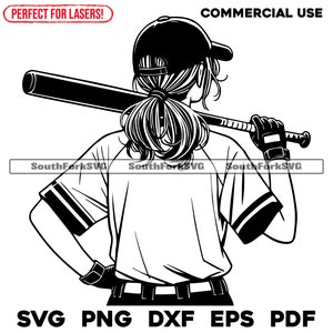 Op de afbeelding: Zwart-witte silhouet van een persoon die een baseballpet en uniform draagt en een honkbalknuppel over de schouder houdt.