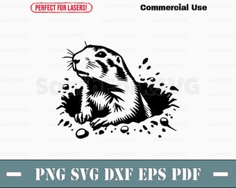 Chien de prairie svg png dxf eps pdf | graphique vectoriel découpé fichier laser clip art | Téléchargement numérique instantané, utilisation commerciale