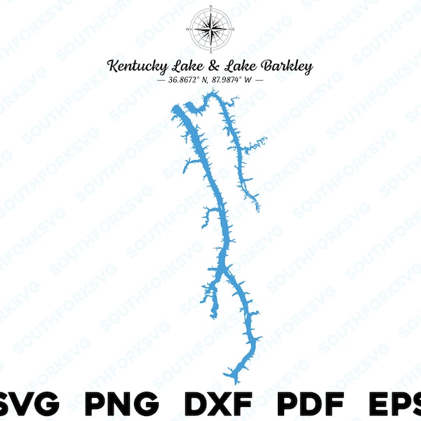 Kentucky Lake Lake Barkley Map