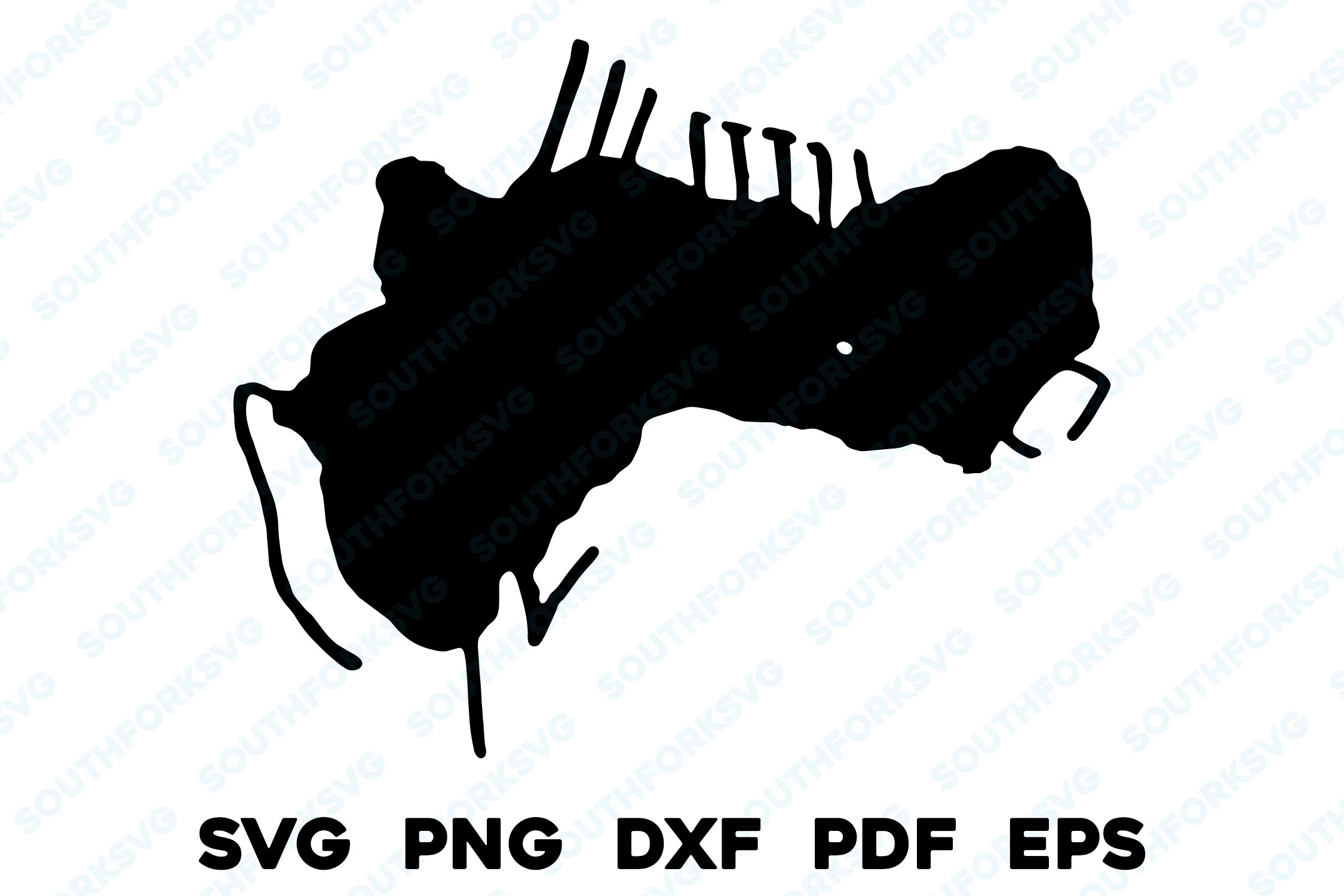 Witmer Lake Indiana Map Shape Outline Silhouette Svg Png Dxf Pdf Eps