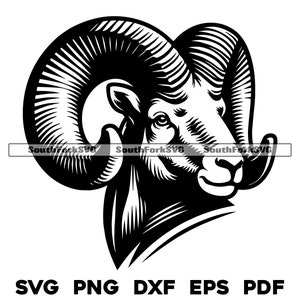 Bighorn Dall Sheep svg png dxf eps pdf / grafica vettoriale trasparente taglio stampa colorante sub laser clip art download digitale istantaneo uso commerciale