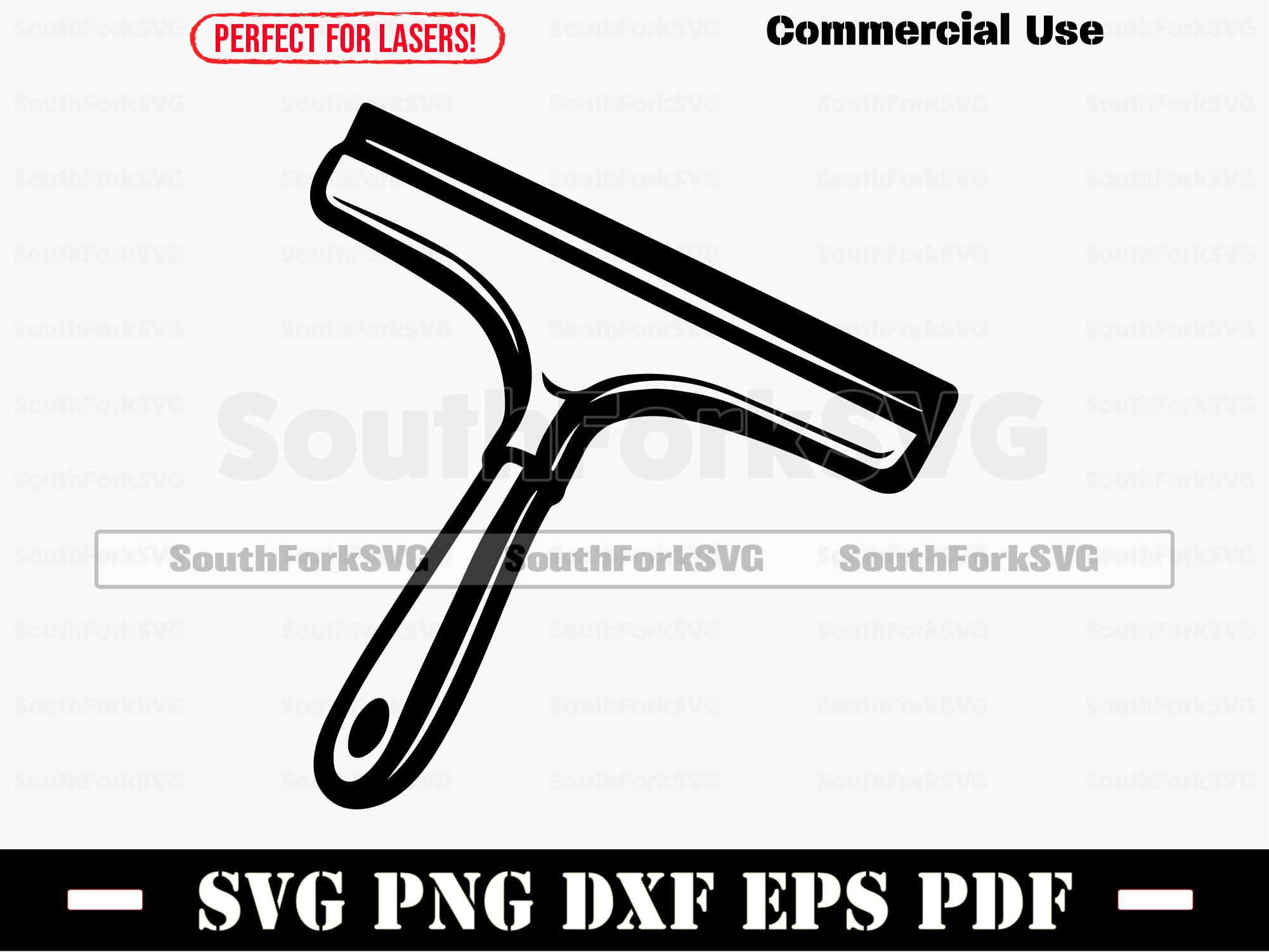 Squeegee Svg Png Dxf Pdf Eps | Cut Print Laser Digital File | Instant ...