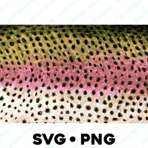 Wzór skóry pstrąga tęczowego SVG PNG pstrąg tęczowy potok brązowy mucha wędkarstwo projekt wektor wędkarstwo polowanie na zewnątrz 4