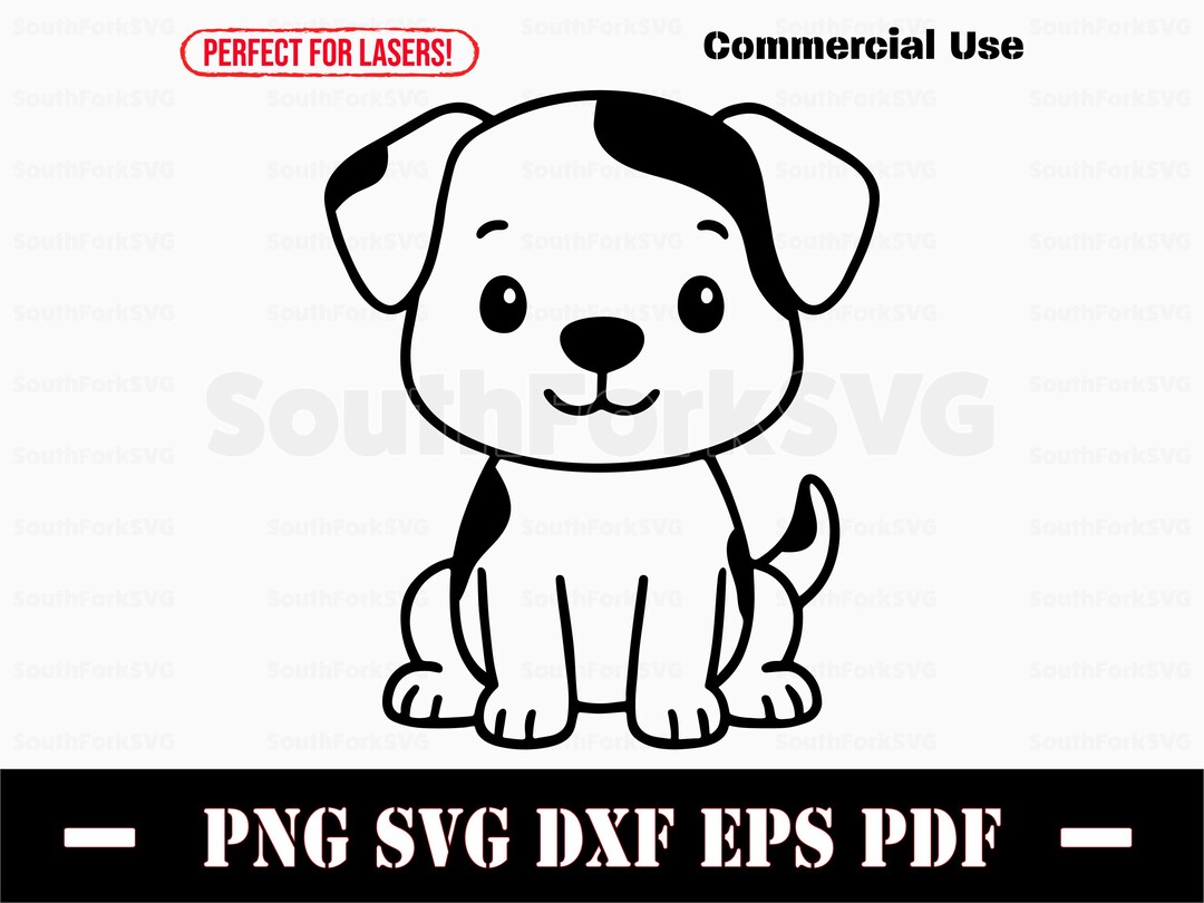 Cute Baby Dog Svg Png Dxf Eps Pdf | Vector Graphic Design Cut Print Dye ...