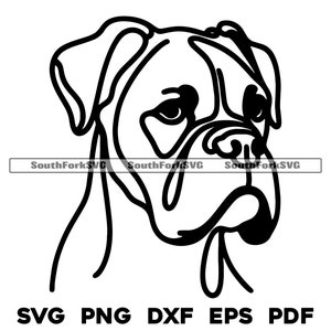 Projekt grafiki liniowej boksera | svg png dxf eps pdf | plik grafiki wektorowej wycinany laserowo | natychmiastowe pobieranie cyfrowe do użytku komercyjnego