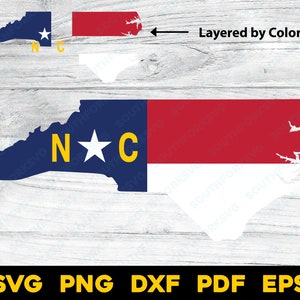 Carolina del Norte Forma del Estado Esquema Bandera Diseño svg png dxf pdf eps vector diseño gráfico archivo digital Banderas Estatales Estados Unidos Estados Unidos
