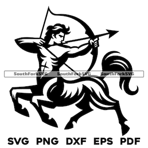 Schütze Sternzeichen Design svg png dxf pdf eps | Vektorgrafik Design Cut Print Dye sub Laser gravieren Digital File Kommerzielle Nutzung