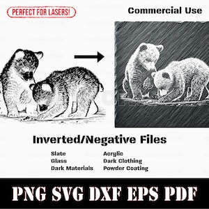 Umgekehrte schwarze Bärenjunge spielen svg png eps pdf Vektorgrafik Schnitt Druck Laser gravieren Ätz sofort herunterladen kommerziell nutzbar