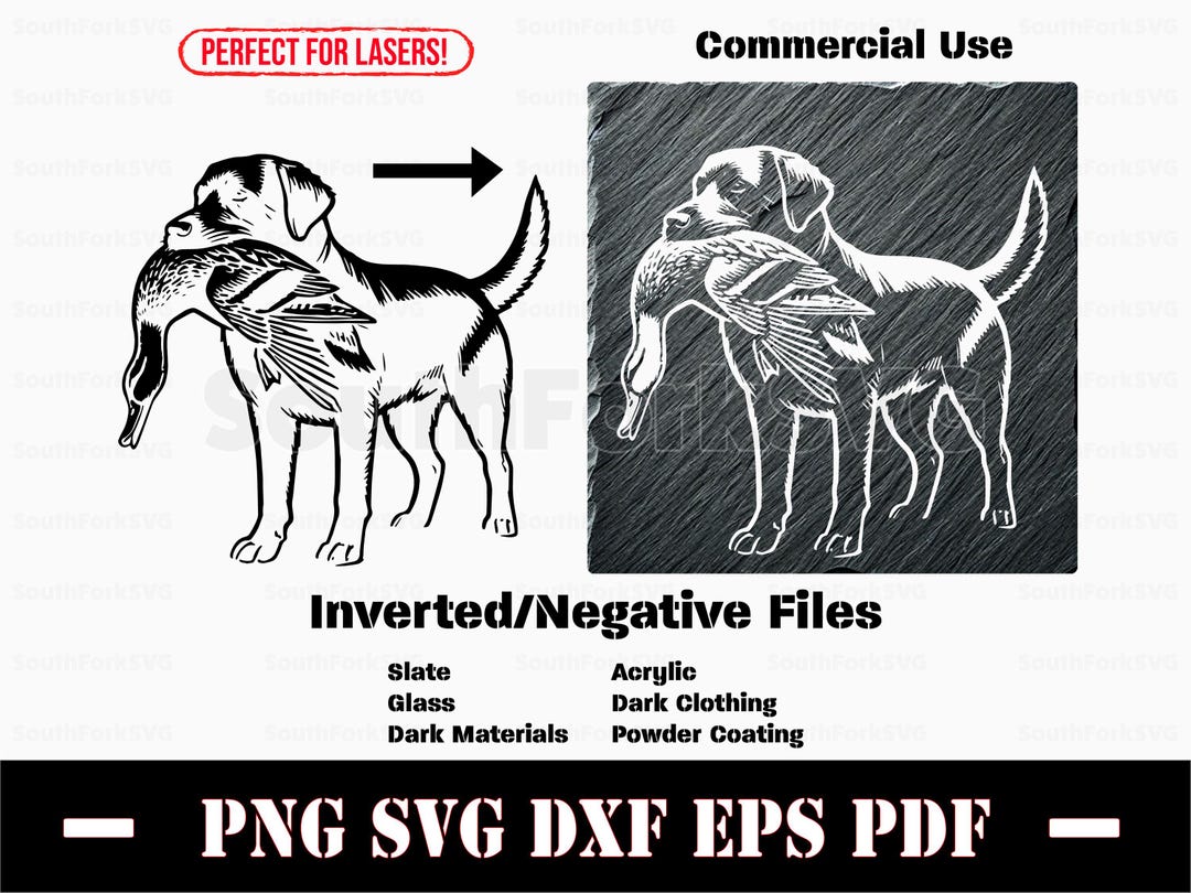 Inverted Black Labrador Retriever Duck Hunting Svg Png Dxf Eps Pdf ...