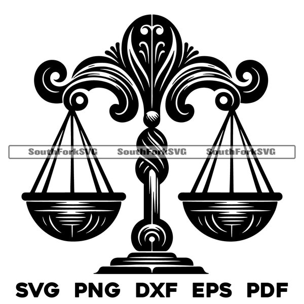 Libra Zodiac Scales Design | svg png dxf pdf eps | vector graphic design cut print dye sub laser engrave digital files commerial use