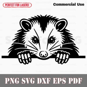 Possum Peeking svg png dxf eps pdf | design gráfico vetorial corte impressão sublimação de tinta gravação a laser cnc arquivos digitais uso comercial