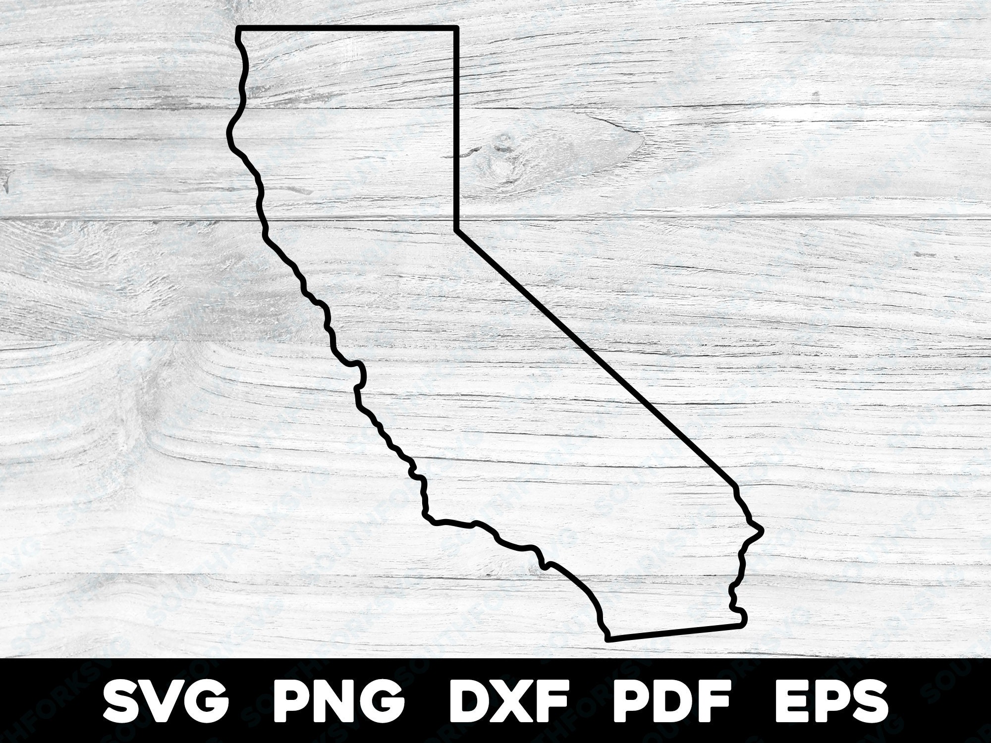 California State Shape Outline | Svg Png Dxf Eps Pdf | Vector Graphic ...