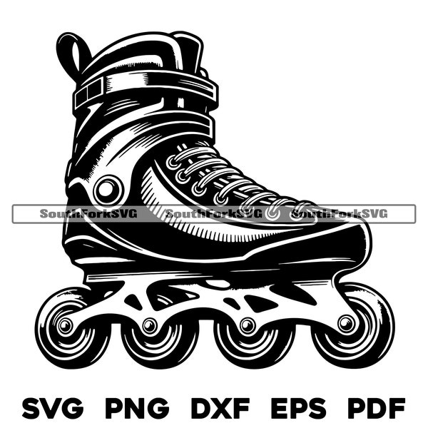 Roller Blade 1 | svg png dxf eps pdf | vector graphic cut file laser clip art | instant digital download commercial use