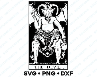 悪魔のタロットカード 大アルカナ ライダー ウェイト デッキ SVG PNG