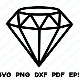 Diamant Edelstein Juwel svg png dxf eps pdf Datei Silhouette Umriss Diamant Ring Schmuck Juwel Geld Hustle