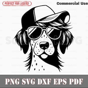 Chapéu de caminhoneiro alemão de pelo curto Pointer Mullet svg png dxf eps pdf | design gráfico vetorial corte impressão sublimação de tinta gravação a laser cnc | uso comercial