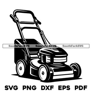 Grasmaaier 2 | svg png dxf eps pdf | transparant vector grafisch ontwerp gesneden print kleurstof sub laser graveerbestanden commercieel gebruik