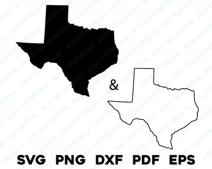 Texas State SVG Bundle | SVG Cut File for Cricut and Silhouette ...