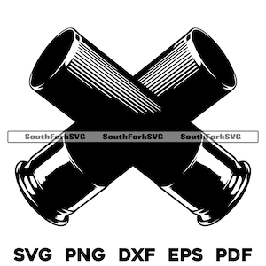 Crossed Shotgun Shells Design Files svg png dxf pdf eps | transparent vector graphic cut print dye sub laser digital files commercial use