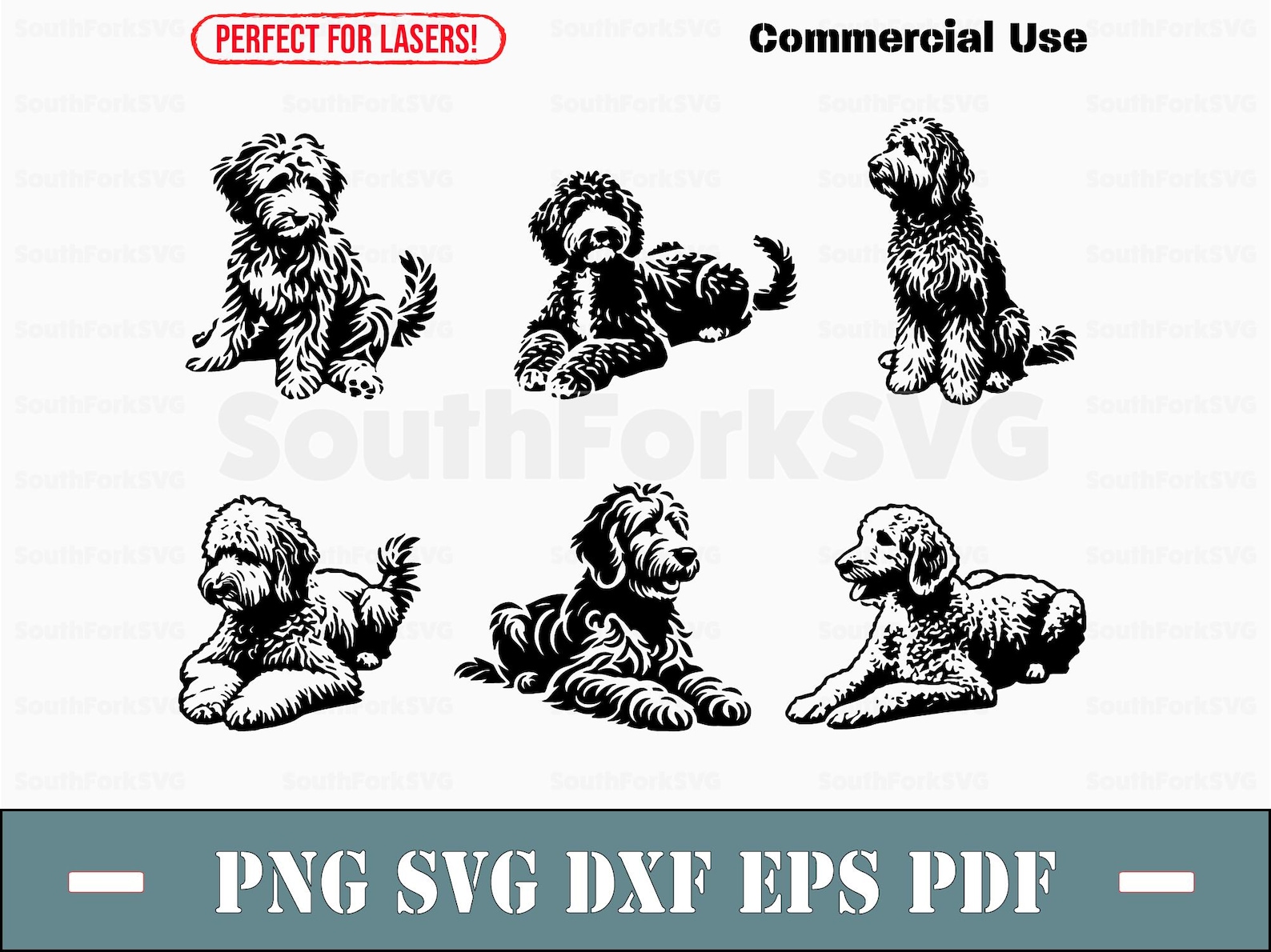 Goldendoodle Digital Bundle Svg Png Dxf Eps Pdf | Vector Graphic Cut ...