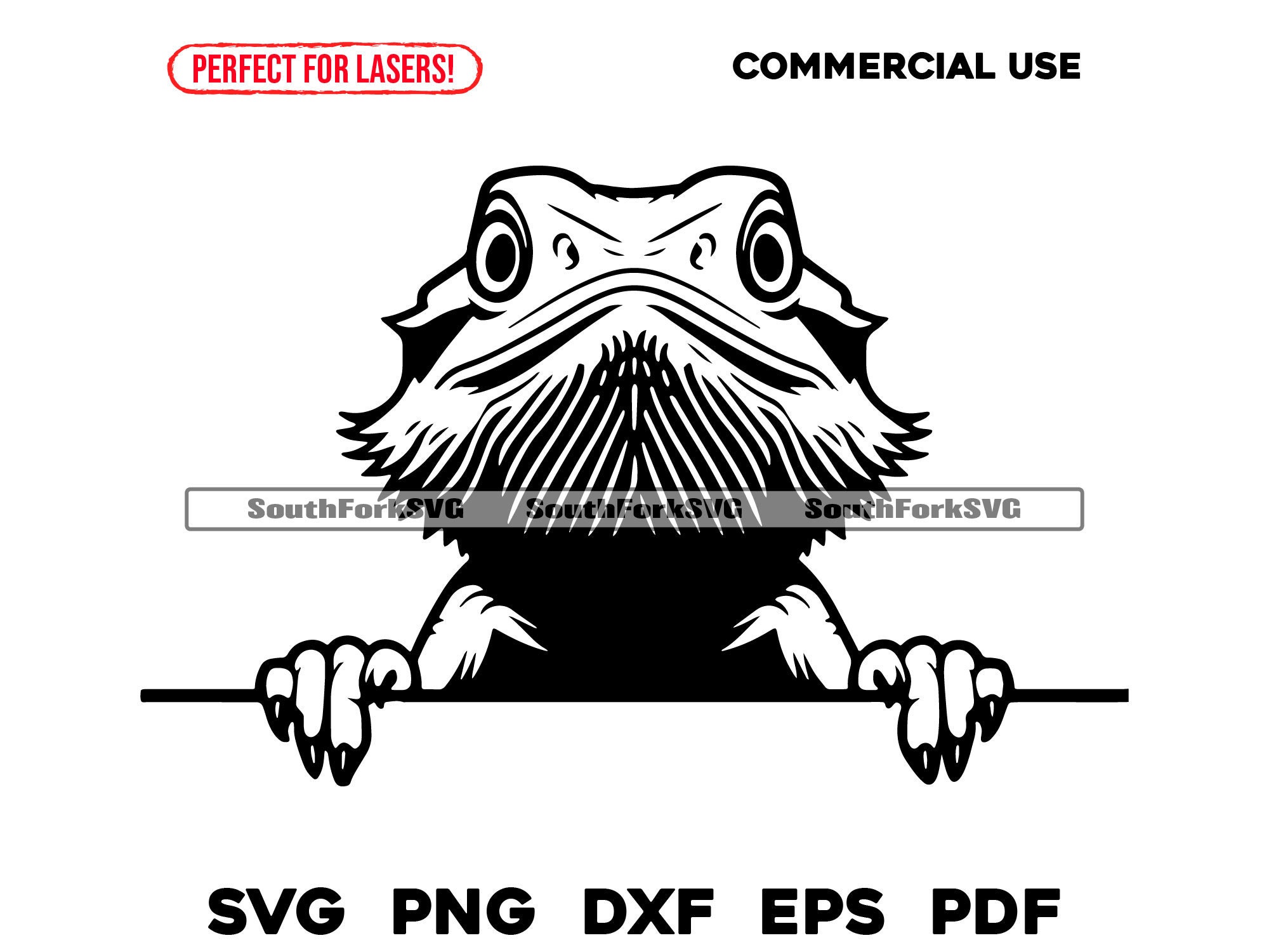 Peeking Bearded Dragon Head | Svg Png Dxf Eps Pdf | Vector Graphic Cut ...