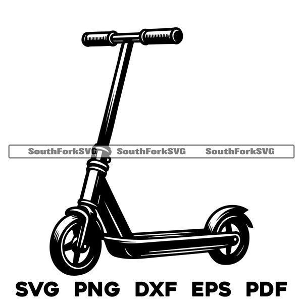 Scooter | svg png dxf eps pdf | vector graphic cut file laser clip art | instant digital download commercial use