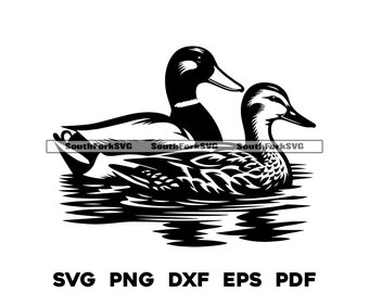 Flying Mallard Duck Svg Png Pdf Eps, Vector Graphic Design Cut Print ...