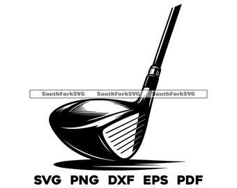 Golf Club Racer Designdateien | svg png dxf eps pdf | transparente Grafik Design Cut Print Dye Sub Laser Files kommerzielle Nutzung