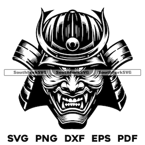 Ontwerpbestanden samoeraimasker | svg png dxf eps pdf | transparant vector grafisch ontwerp gesneden print kleurstof sub laser graveerbestanden commercieel gebruik