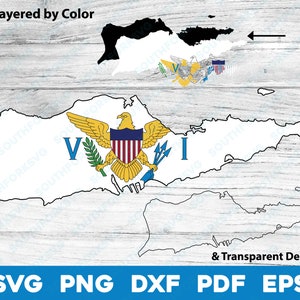 Escudo de las Islas Vírgenes Forma de Santa Cruz svg png dxf pdf eps / diseño gráfico vectorial archivo digital Banderas de los estados de EE. UU. América Banderas de Estados Unidos