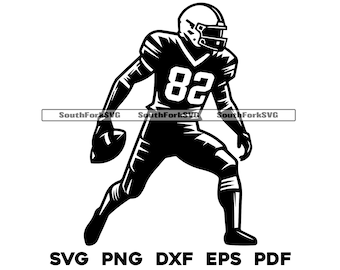 Football Player svg png dxf eps pdf | transparent graphic design cut print dye sub laser cnc files commerical use