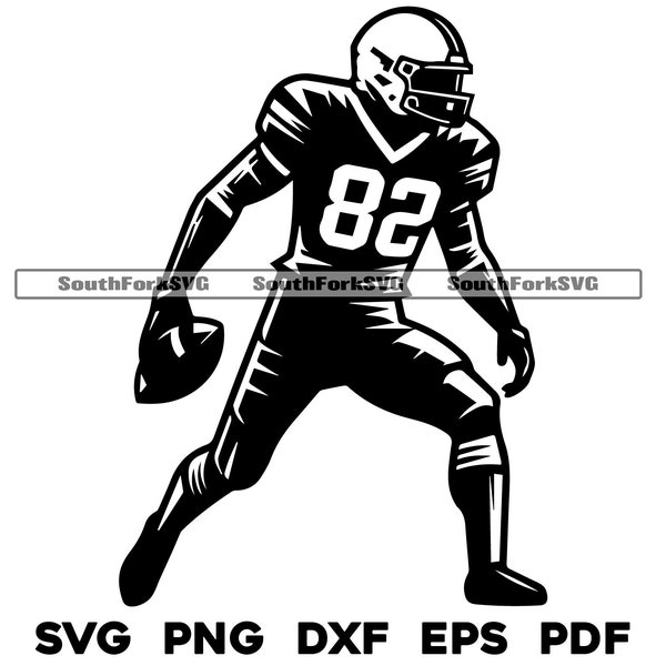 Football Player svg png dxf eps pdf | transparent graphic design cut print dye sub laser cnc files commerical use