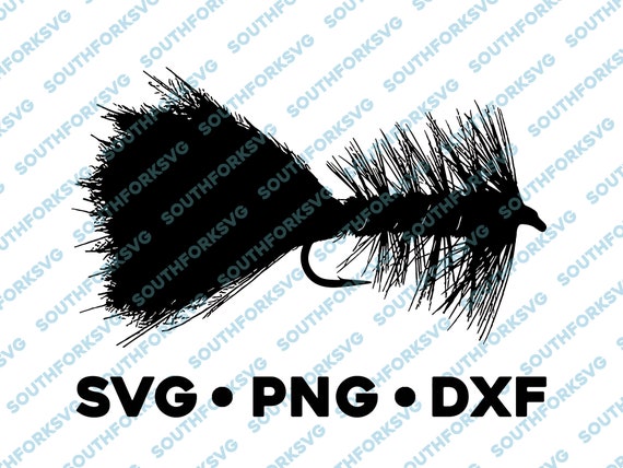 Fly Fishing Wooly Bugger Pattern Lure SVG PNG DXF Dry Nymph Streamer Midge  Trout Salmon Bass vector transparent cameo silhouette